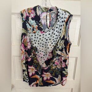 Soft Surroundings floral blouse women’s medium